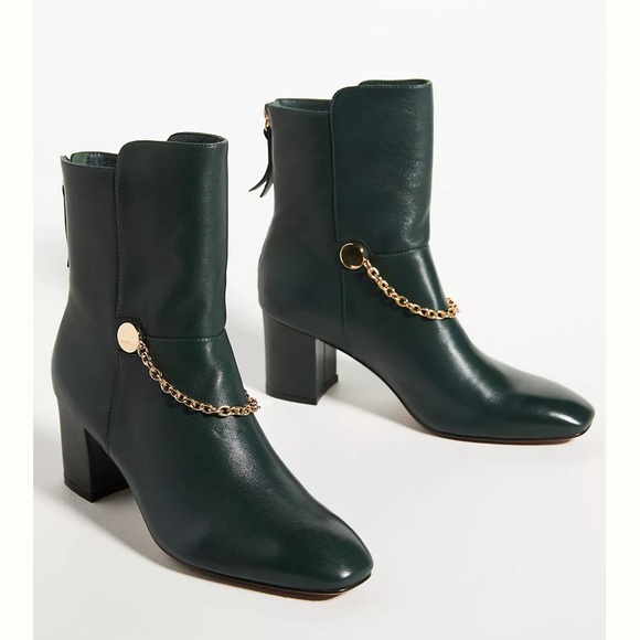 Anthropologie Silent D Chain Ankle Boots - Picture 3 of 4